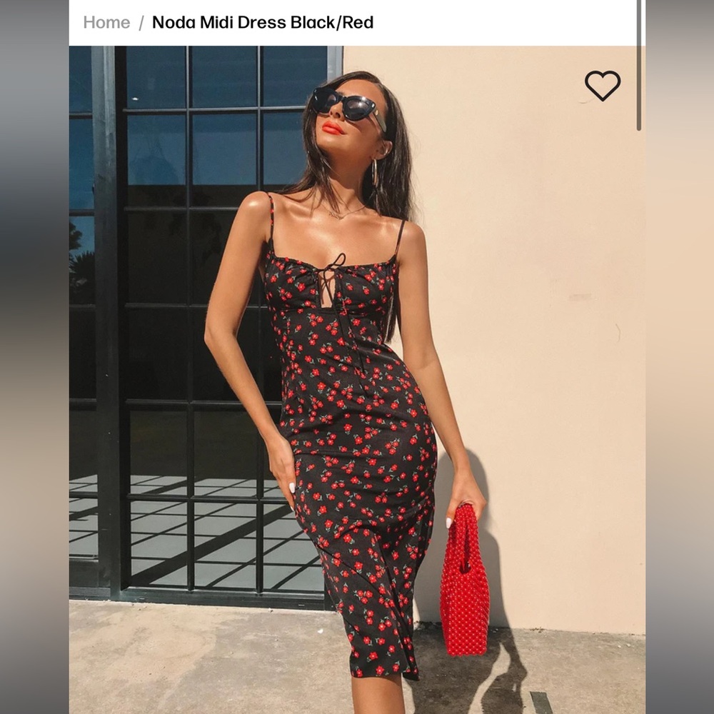 Princess Polly Noda Midi Dress Size US 0
